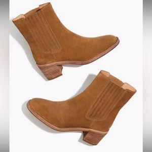 Madewell Autumn High Chelsea Boot in Suede